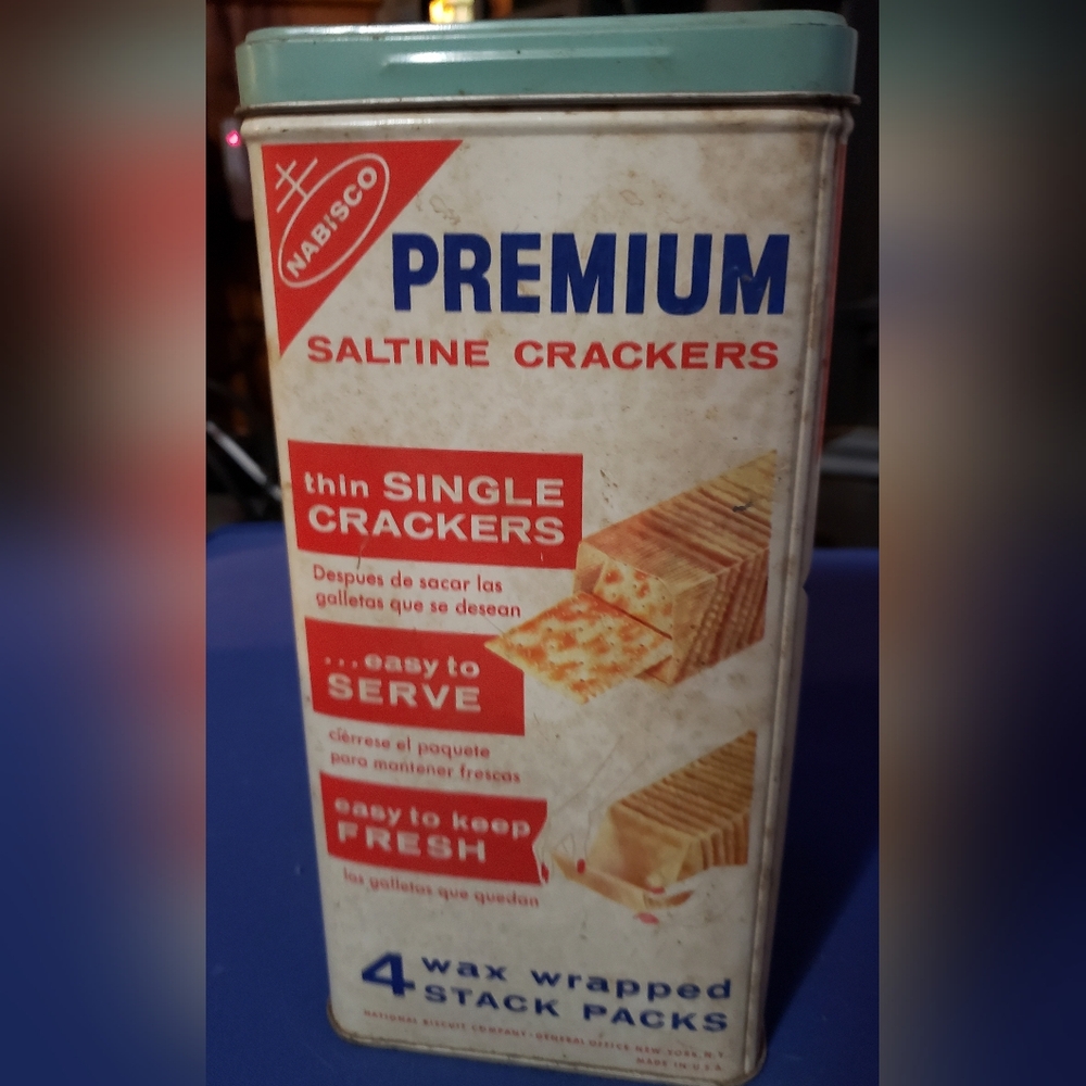 Vintage cracker tin
